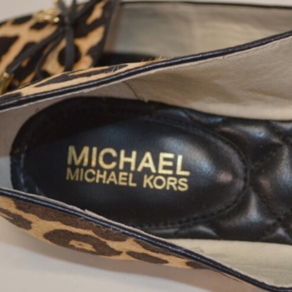 Michael Kors Leopard Flats NWOT - Picture 3 of 6
